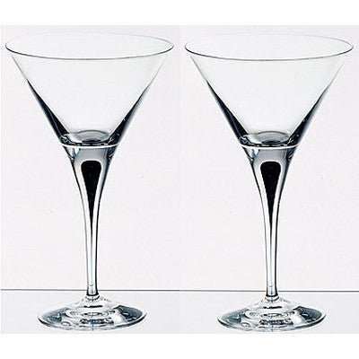 Orrefors Intermezzo, Set of 2 Martini glass, 7 Ounce, Clear - Eva Essentials