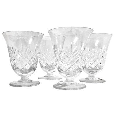 Oxford Tulip Alice Crystal Goblet Glasses Set of 4 - Eva Essentials