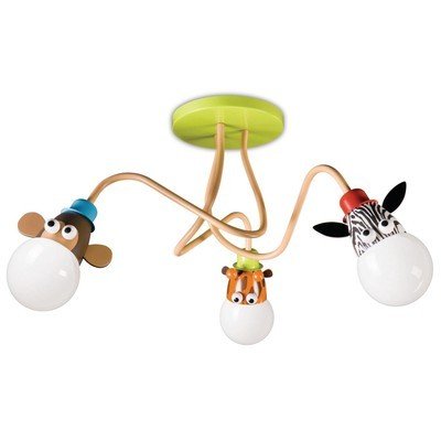 Philips 3 Light Fluorescent Flush Mount Ceiling Fixture from the Kidsplace Collection - Eva Essentials