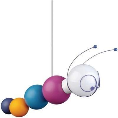 Philips 40093/55/48 KidsPlace Ruby the Caterpillar Pendant Light, Multi - colored - Eva Essentials