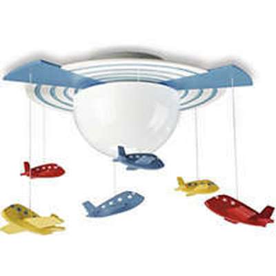 Philips 40153 Kidsplace O'hare 1 - Light Multi Color Ceiling Semi - Flush Mount Light - Eva Essentials