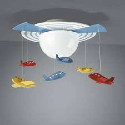 Philips 40153 Kidsplace O'hare 1 - Light Multi Color Ceiling Semi - Flush Mount Light - Eva Essentials