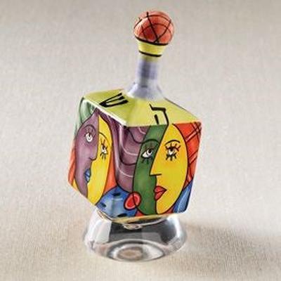 Picasso Style Muzeum Hand - Painted Ceramic Dreidel - Eva Essentials