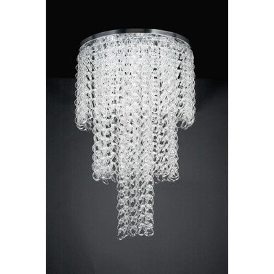 PLC Lighting 34106 PC Polished Chrome Six Light Chandelier from the Cyclops Collection - Eva Essentials