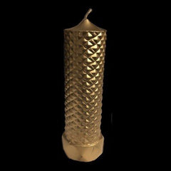 Point a La Ligne Honeycomb Gold Pillar Candle - Eva Essentials