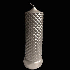 Point a La Ligne Honeycomb Silver Pillar Candle - Eva Essentials