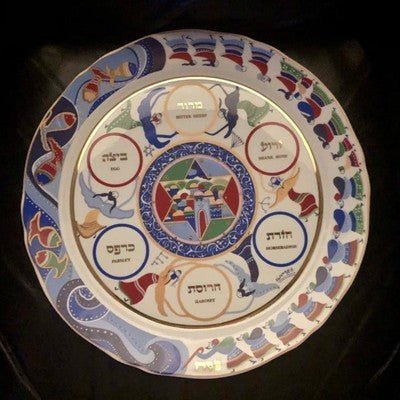 RAPHAEL ABECASSIS Passover Seder Plate Limited Edition Signed - BBL ...