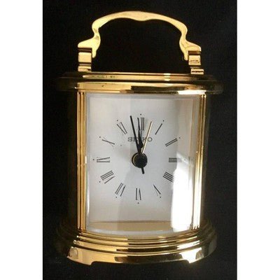 Seiko Napoleon Quartz Desk Clock QHE109GLH - Eva Essentials