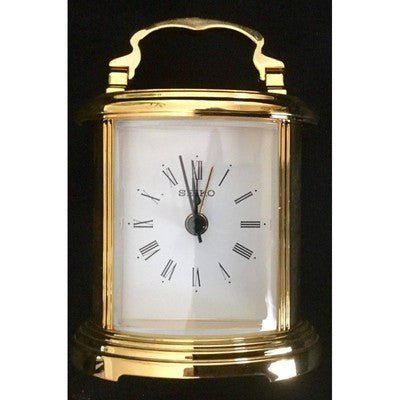 Seiko Napoleon Quartz Desk Clock QHE109GLH - Eva Essentials