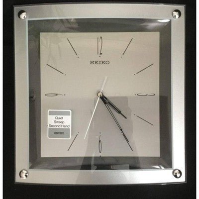 Seiko Quiet Sweep Second Hand Silvertone Metallic Case Wall Clock QXA330SL - Eva Essentials