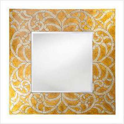 Square Black and Gold Mirror - Eva Essentials