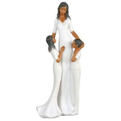Stunning Ceramic figurine of Mother and 2 young children - Eva Essentials