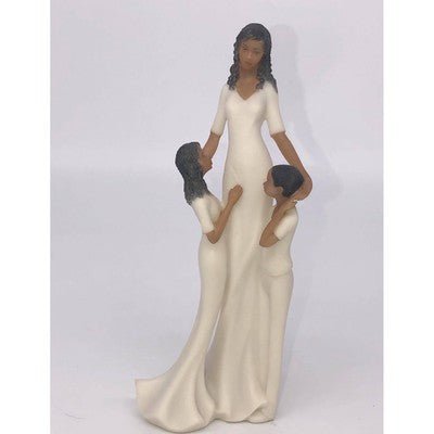 Stunning Ceramic figurine of Mother and 2 young children - Eva Essentials