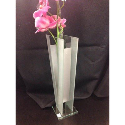 Triangle Clear Glass Vase - Eva Essentials