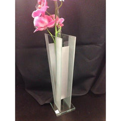 Triangle Clear Glass Vase - Eva Essentials