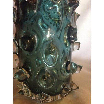 Turquoise Crystal Textured Vase - Eva Essentials