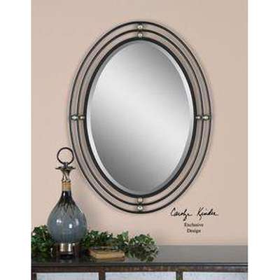 Uttermost Black Oval Mirror - Eva Essentials