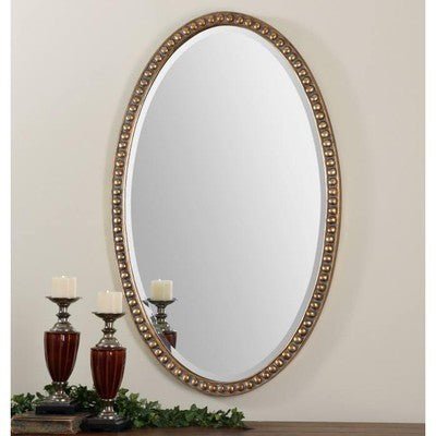 Uttermost Oval Gold Mirror - Eva Essentials
