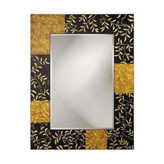 Uttermost Rectangle Black and Gold Mirror - Eva Essentials
