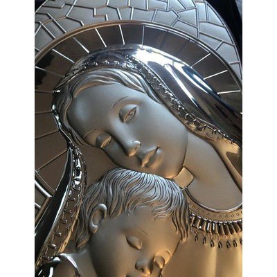 Wall Decor Argenti Preziosi Madonna with Child 20" x 8" Made in Italy - Eva Essentials