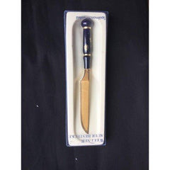 Weimer Porcelain Blue and Gold Knife - Wellner Auer Bestecke Made in Germany Serveware - Eva Essentials