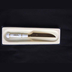 Weimer Porcelain Blue and Gold Knife - Wellner Auer Bestecke Made in Germany Serveware - Eva Essentials